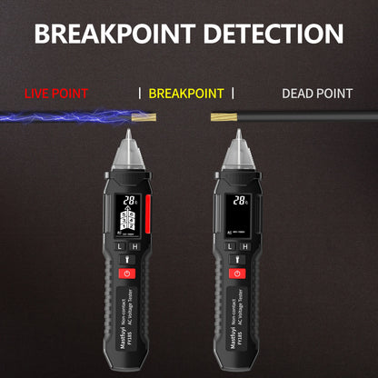 MASTFUYI FY18S Smart Non-Contact Voltage Tester Pen - AC Voltage Detector with NCV, Breakpoint Identification, 12-1000V Range