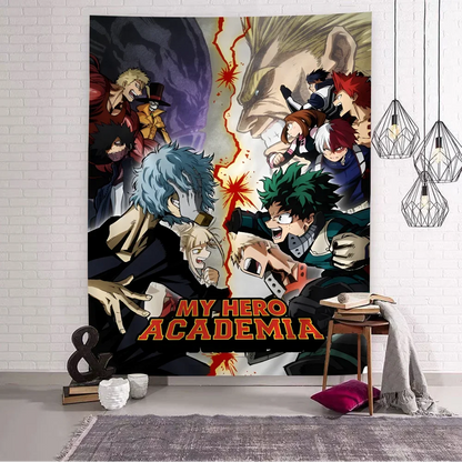 My Hero Academia Anime Tapestry Wall Hanging – Cute Decorative Room Decor for Bedroom, Living Room & Home Interior Styling