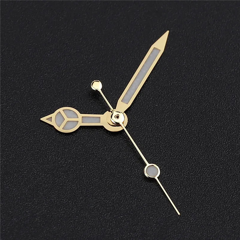 High-Quality Watch Hands – Polished Silver 12.5×12×8mm, C3 & BGW9 Green/Blue Luminous for NH35, NH36, NH34 Movements