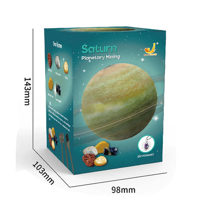 Solar System Archaeology Digging Toy Set – Kids Planet Gem Mining Science Educational Exploration Kit