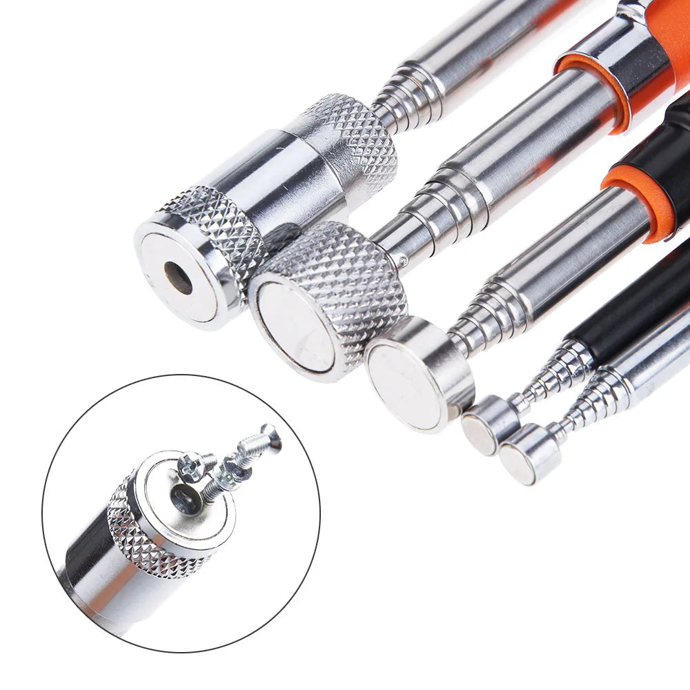 Mini Portable Telescopic Magnetic Magnet Pen - Handy Tool for Picking Up Nuts, Bolts, Extendable Pickup Rod Stick