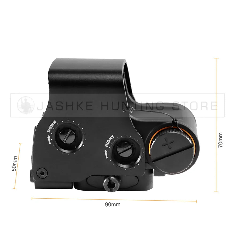 Tactical Airsoft G45 5X Magnifier – Red Dot Combo Scope with QD Weaver Mount for 20MM Rail