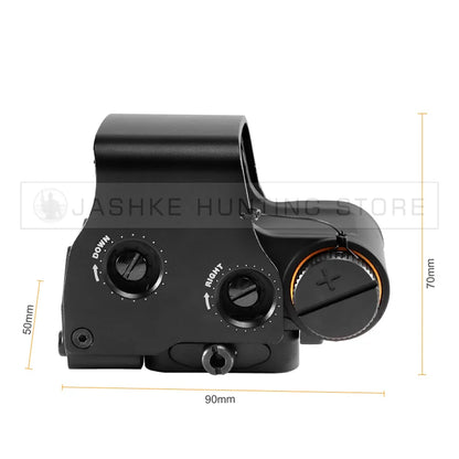 Tactical Airsoft G45 5X Magnifier – Red Dot Combo Scope with QD Weaver Mount for 20MM Rail