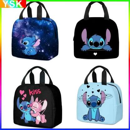 MINISO Stitch Children's Lunch Bag – Cartoon School Lunch Box Mochila, Perfect Gift for Kids