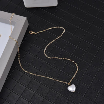 SUMENG 2024 Kpop Pearl Choker Necklace – Double Layer Pendant Jewelry Gift for Women