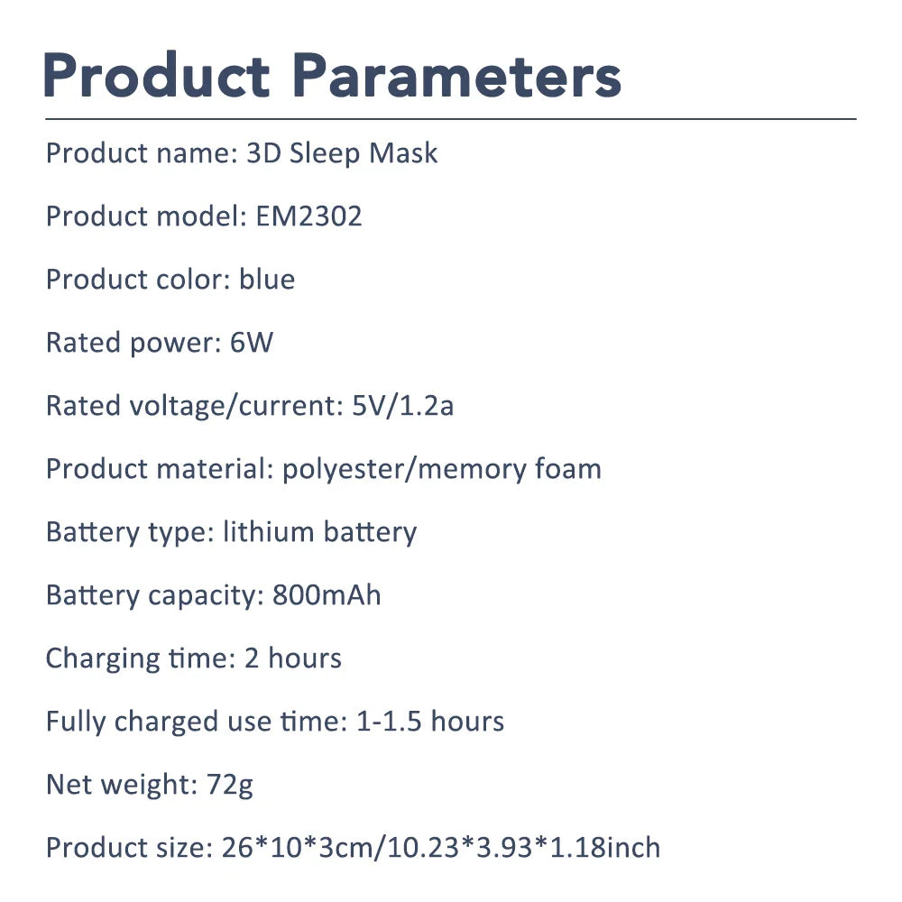 USB Heated Eye Mask with Vibration Massage – Relieve Eye Fatigue, Dry Eyes, and Promote Sleep for Home, Office & Travel