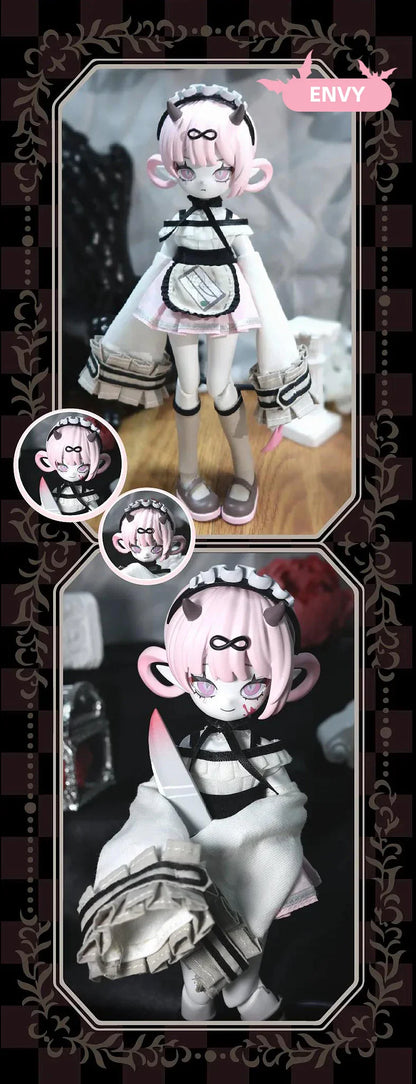 Genuine Devil's Horns Blind Box — 1/8 Movable Doll Ornament, Trendy Collectible Toy for Kids & Gift
