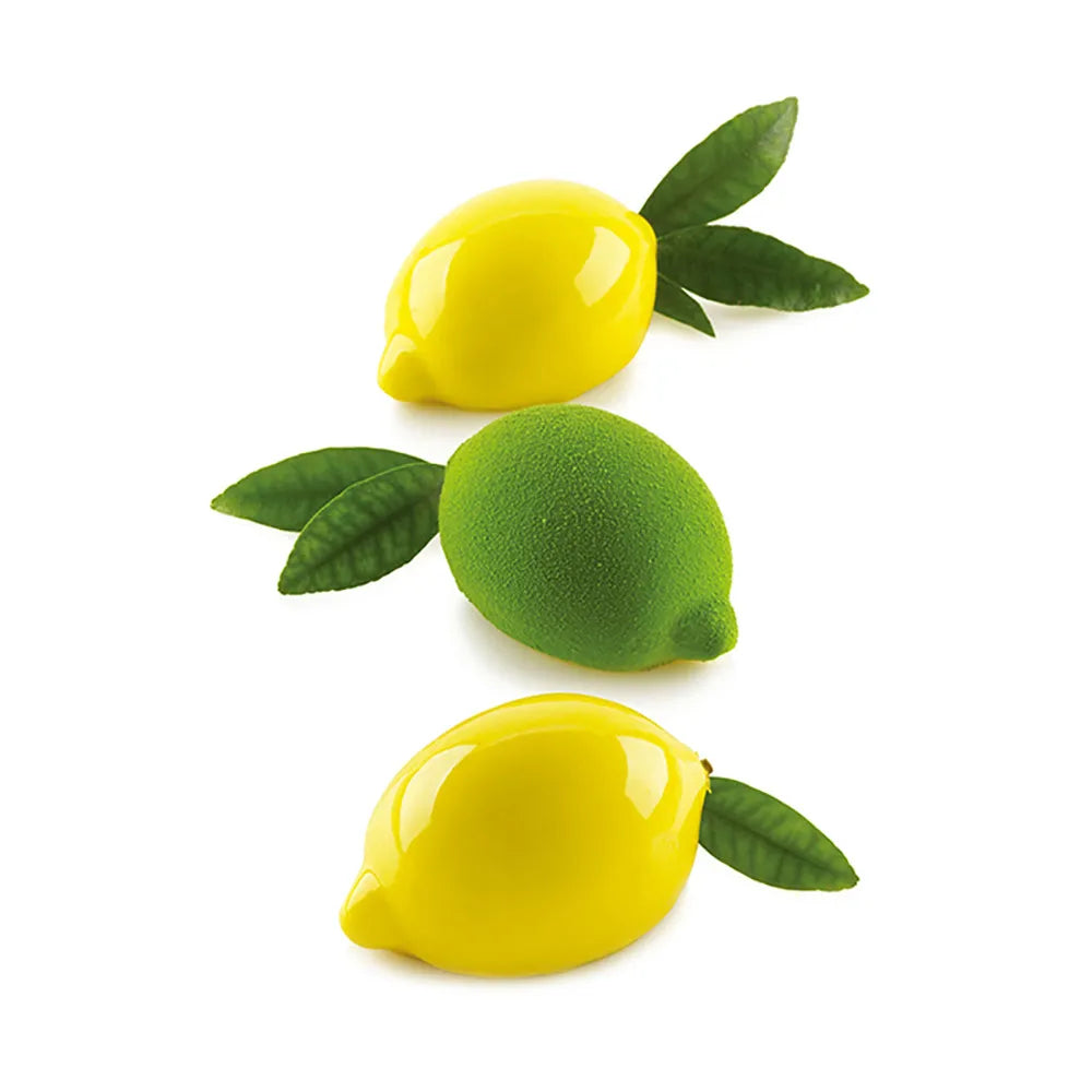 3D Fruit Silicone Mold for Pastry Desserts - Apple, Pear, Peach, Lemon, Cherry, Strawberry Baking Cake Mold