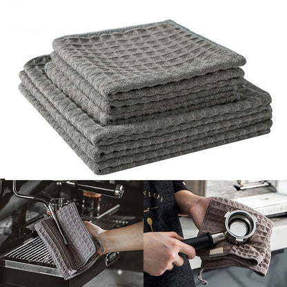 Super Absorbent Barista Towel – Lint-Free Square Coffee Machine Cleaning Cloth