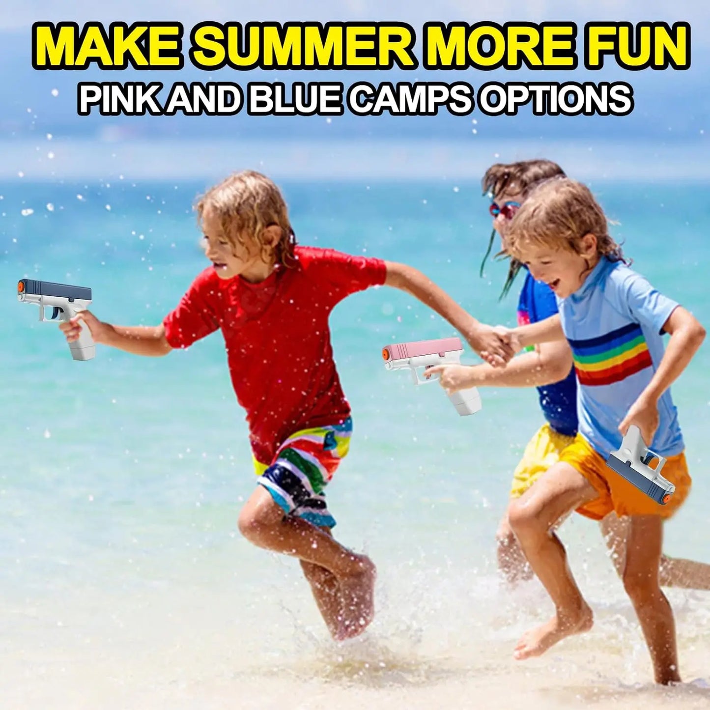 High-Pressure Non-Electric Summer Water Gun – Full Automatic Pistol for Kids, Boys, Girls & Adults