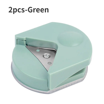 Portable Circle Cutter & Corner Rounder Machine – Button Maker Tool for Paper, Cards & Photos, Precision Corner Punching Craft Cutter for DIY Projects