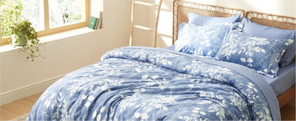 Bedsure 7-Piece Floral Comforter Set – Reversible Botanical Bedding with Sheets, Pillowcases & Shams