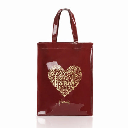 Simple Stylish PVC Reusable Shopping Bag – Luxury Eco-Friendly Waterproof Tote for Summer Beach