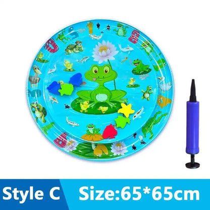 Cats & Dogs Inflatable Water Play Mat — Thickened Sensory Water Bed with Fish for Pet Interactive Fun