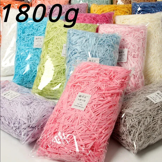 100g Colorful Crinkle Raffia Paper Filler – Shredded Lafite Grass for DIY Wedding, Party, Gift Box & Candy Packaging