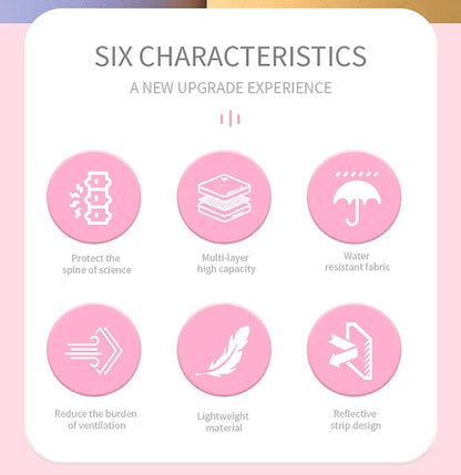 Children’s School Backpack | Cute Waterproof Lightweight Bag for Elementary Students, Grades 1-6, Ages 6-12