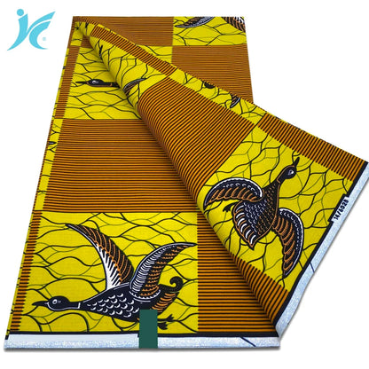 2026 African Real Wax Fabric - 100% Cotton Nigerian Ankara Dutch Batik Sewing Cloth