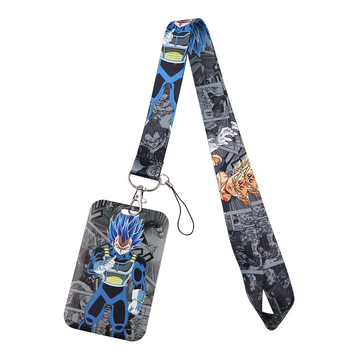 Anime Character Strap Lanyard – Keychain, ID Card Badge Holder, DIY Keyring Accessories for Cosplay Gifts