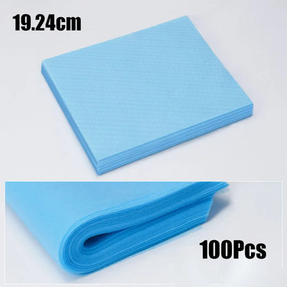 100pcs Disposable Nail Art Vacuum Dust Collector Filter Paper – Pink, Blue & White Manicure Machine Accessories