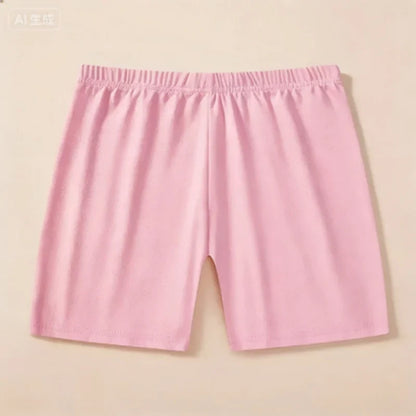 6-Piece Girls Modal Shorts Set - Soft Skin-Friendly Summer Basic Kids Bottoms