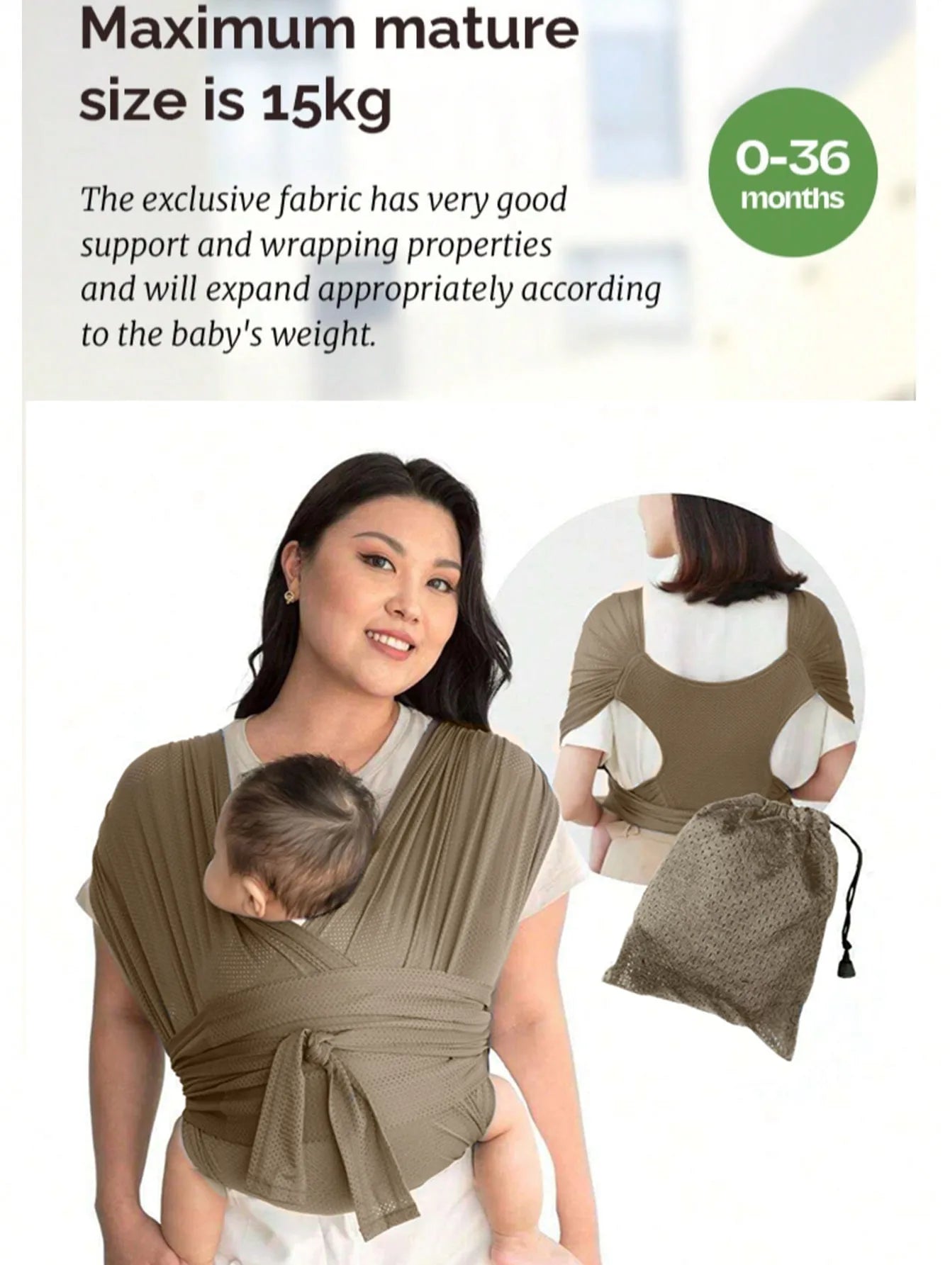 Minimalist X-Shaped Baby Sling - Multifunctional Easy Carry Wrap Towel Carrier for Children