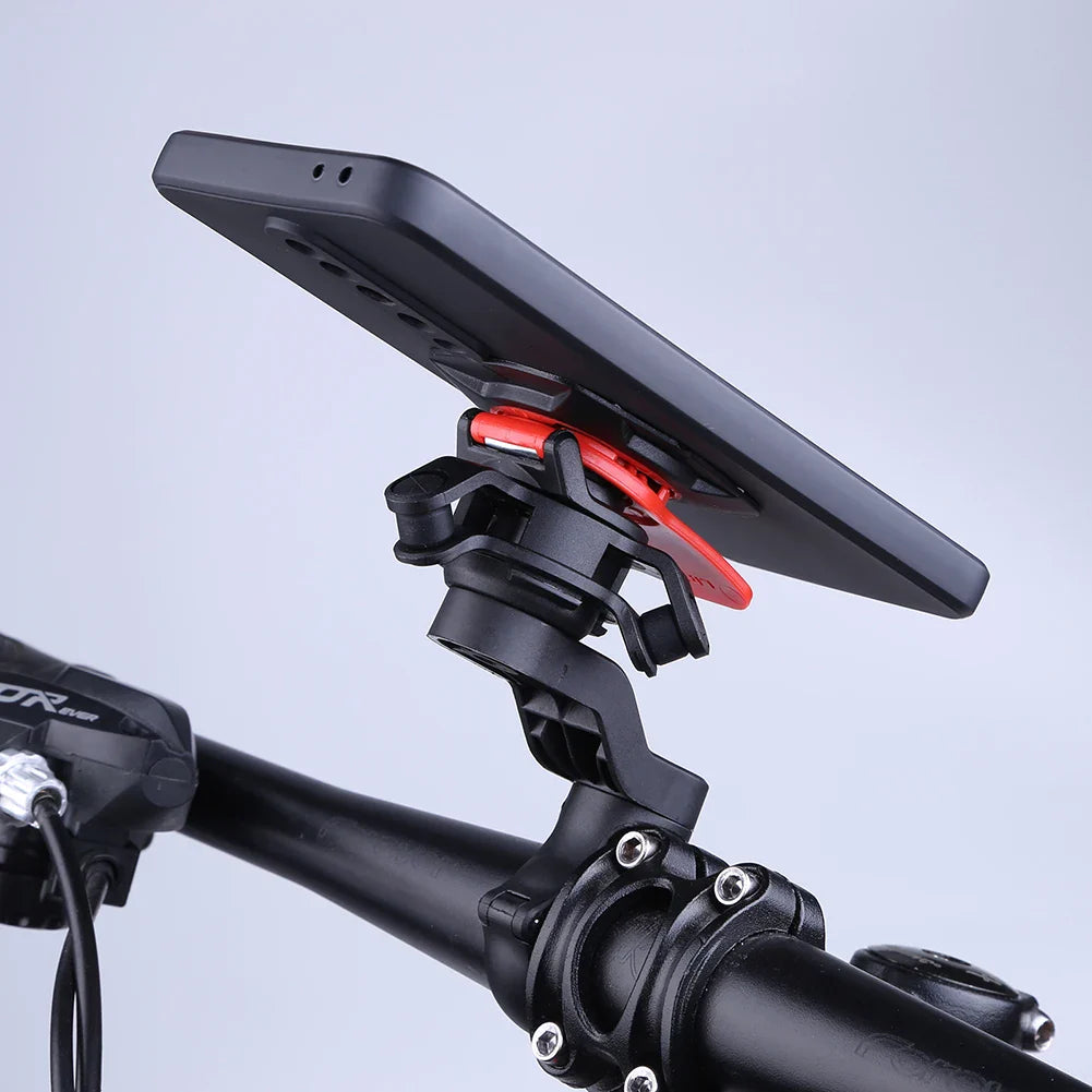 Quad Lock Motorcycle & Bike Phone Holder – 360° Rotatable Stand, Navigation Support, Secure Bracket for Bicycle