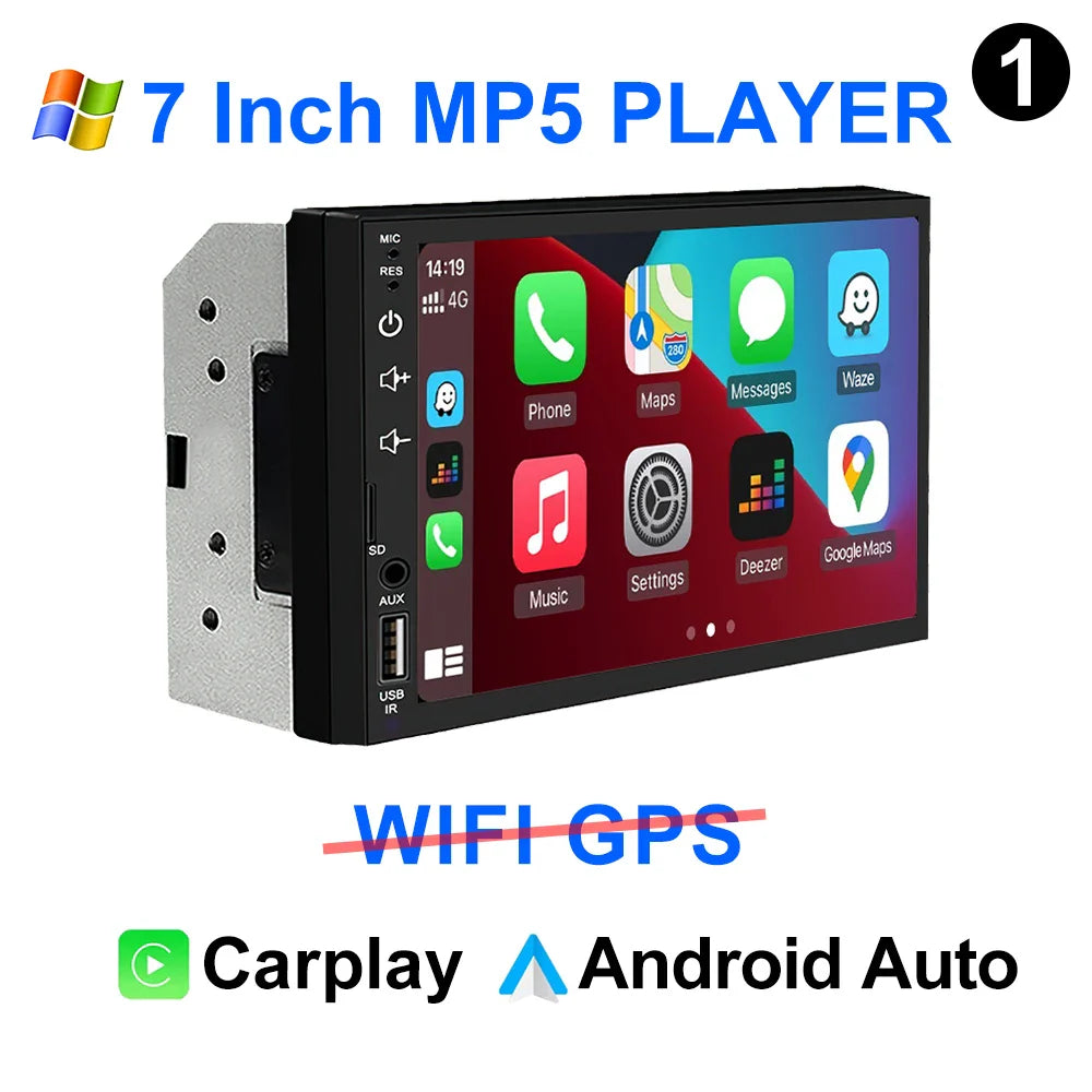 CAIXI 2Din Android 14 Car Radio — Universal CarPlay GPS Multimedia Autoradio for Toyota, Nissan, Jeep, Hyundai, Kia, Chevrolet, VW & Fiat