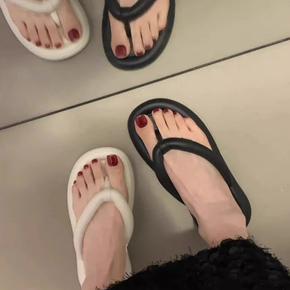 Unisex Summer Candy Color Flip Flops - Lightweight Soft Sole Non-Slip Beach Slides