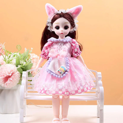30cm 1/6 BJD Princess Doll – 23-Joint Movable Girl Doll with Clothes, Birthday Gift Toy