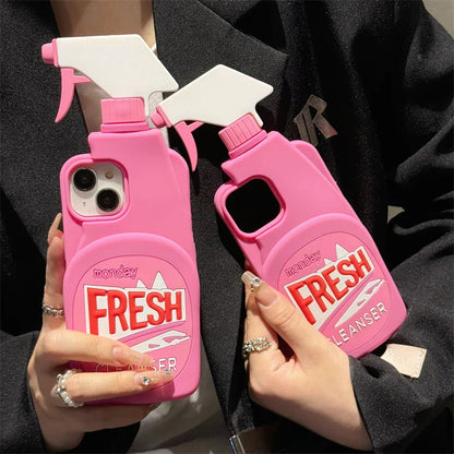 3D Cute Soft Silicone Shockproof Case for iPhone 11-16 Pro Max – Stereo Cleaner Protective Cover Accessories