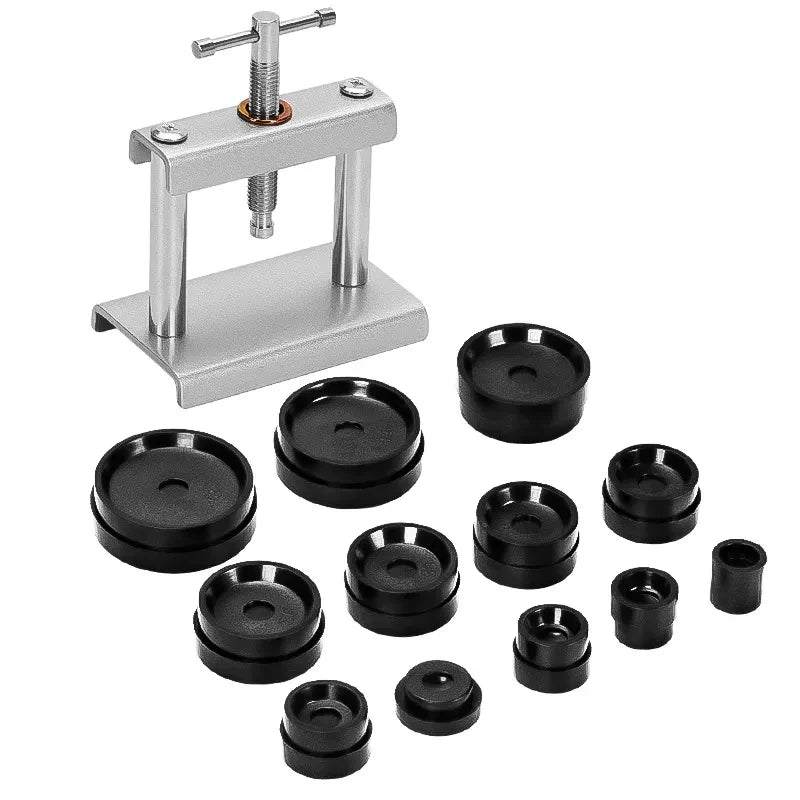 Professional Watch Press Set | Watch Back CASE Closing Tool with Fitting Dies | Watch Repairing Tool Kit for Watchmaker