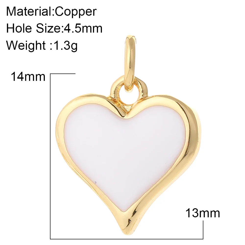 Gold Color Heart, Eye & Star Charms for Jewelry Making – DIY Angel Evil Eye Pendants for Earrings & Necklaces