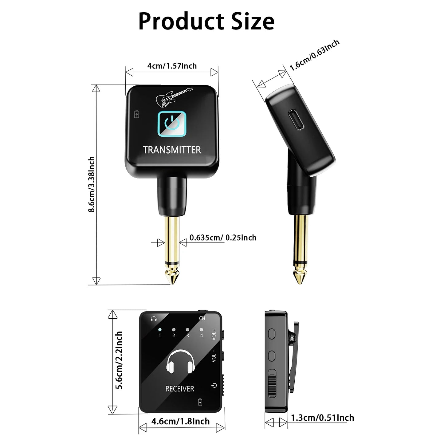 Wireless IEM In-Ear Monitoring System – Transmitter & Lavalier Receiver for Band Rehearsals