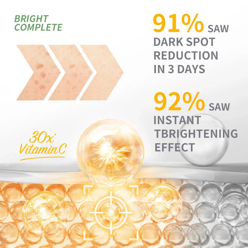 Garnier Bright Complete Vitamin C Booster Serum – 30x Niacinamide Essence for Whitening & Acne Mark Fade, 30ml