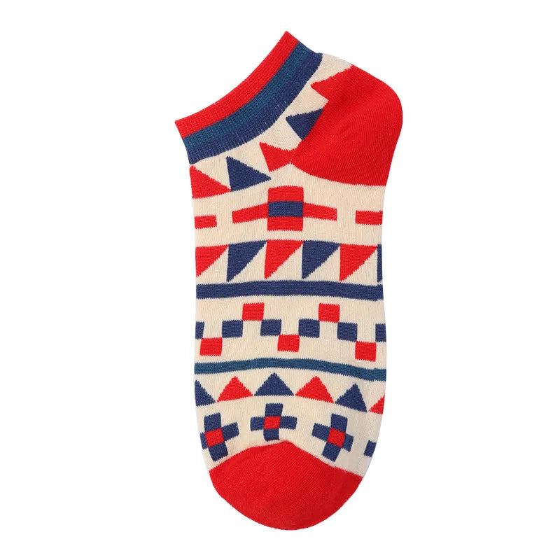 40-Style Colorful Cotton Ankle Socks – Fashion Novelty Short Socks for Men & Women, Funny Animal, Food & Avocado Casual Designs