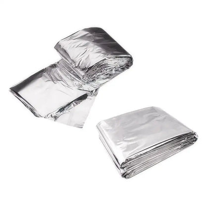 4 Pack Emergency Survival Blankets - Waterproof Windproof Thermal Foil Rescue Sheets for Camping, Hiking & First Aid Kit