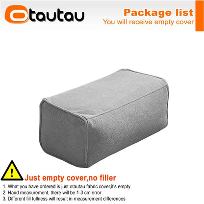 OTAUTAU Outdoor 4ft Waterproof Chenille Bean Bag Cover - Poolside Lounger Sofa Bed