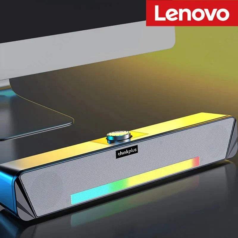 Lenovo TS33 Bluetooth 5.0 Speaker - Original Desk Subwoofer with AUX, Surround Sound for Home & Movies