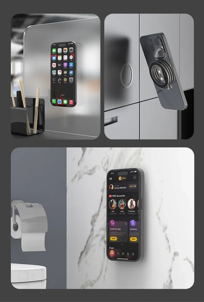 Double-Sided Magnetic Phone Ring Holder – MagSafe Kickstand, Magnet Grip for iPhone 16/15/14, Huawei & Xiaomi