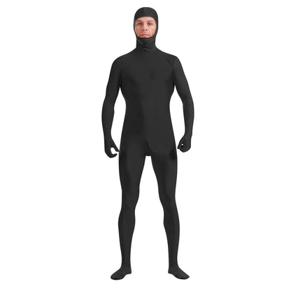 Full Body Zentai Suit for Men – Halloween Second Skin Tight Spandex Nylon Bodysuit Cosplay Costume