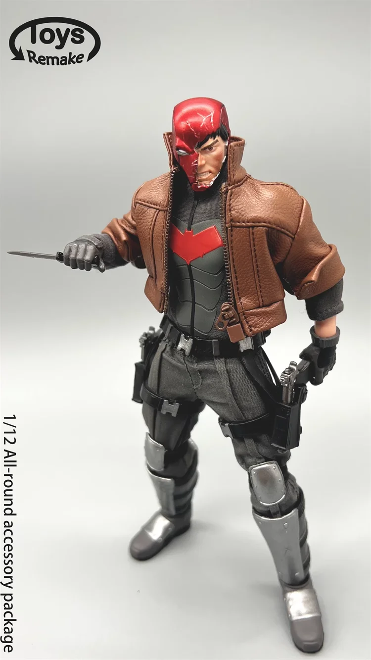 ToysRemake TRD001 1/12 Red Hood Action Figure — 6" Movable Detective Comics Anime Mini Head Sculpt Collectible Full Set