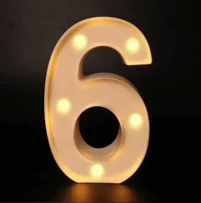 Luminous LED Number & Letter Lamp – Alphabet Decorative Night Light for Home, Wedding, Birthday & Party Decoration
