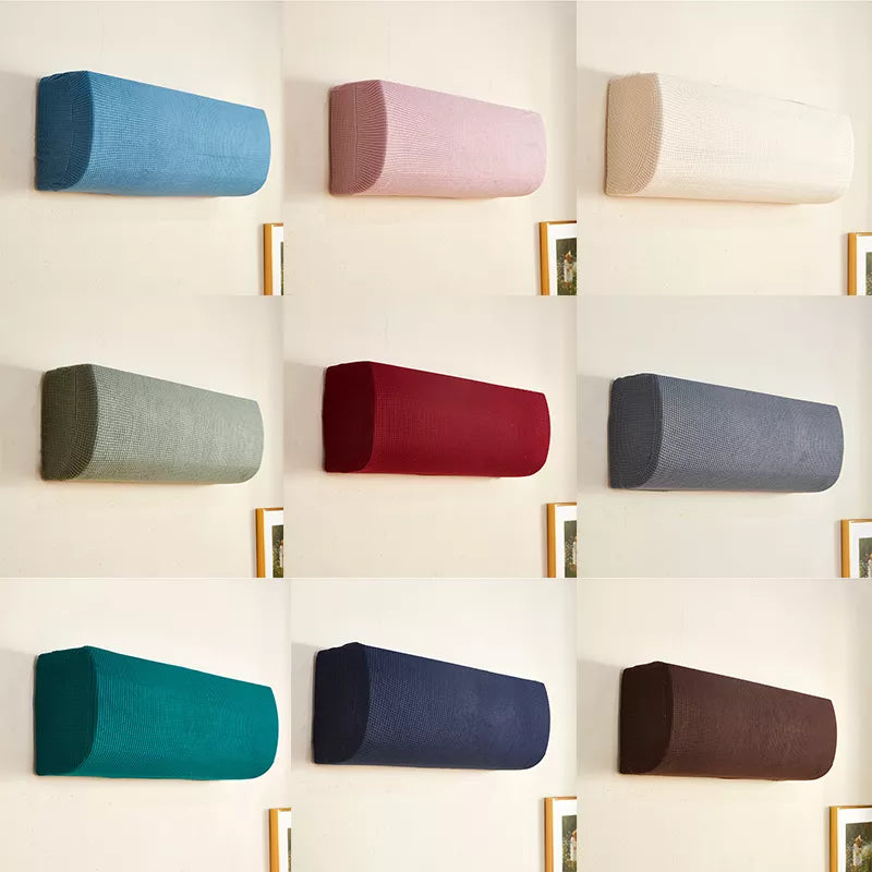 Polar Fleece Air Conditioner Cover: Wall-Mounted Anti-Dust Protector, Easy Cleaning Polyester AC Cover for Home Use