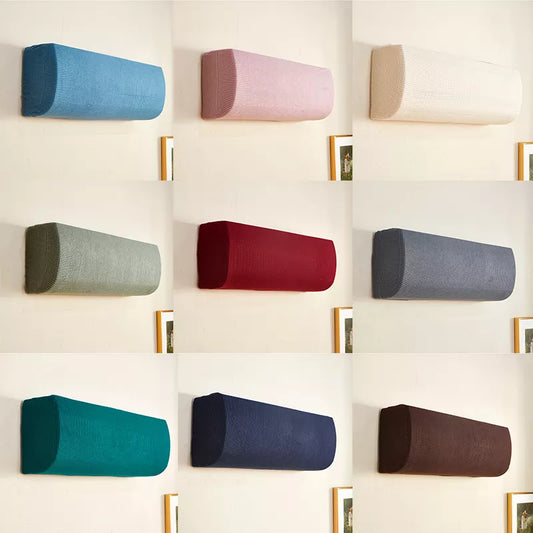 Polar Fleece Air Conditioner Cover: Wall-Mounted Anti-Dust Protector, Easy Cleaning Polyester AC Cover for Home Use