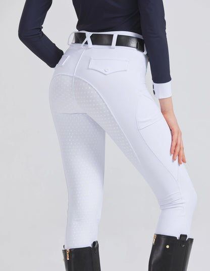 Women's Equestrian Riding Pants - Silicone Grip Quick-Dry Stretch Sports Trousers