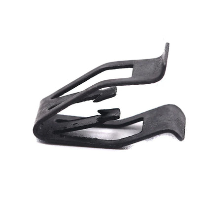 10Pcs Universal Car Front Console Trim Clips - Black Metal Rivet Fasteners for Dashboard Auto Retainer