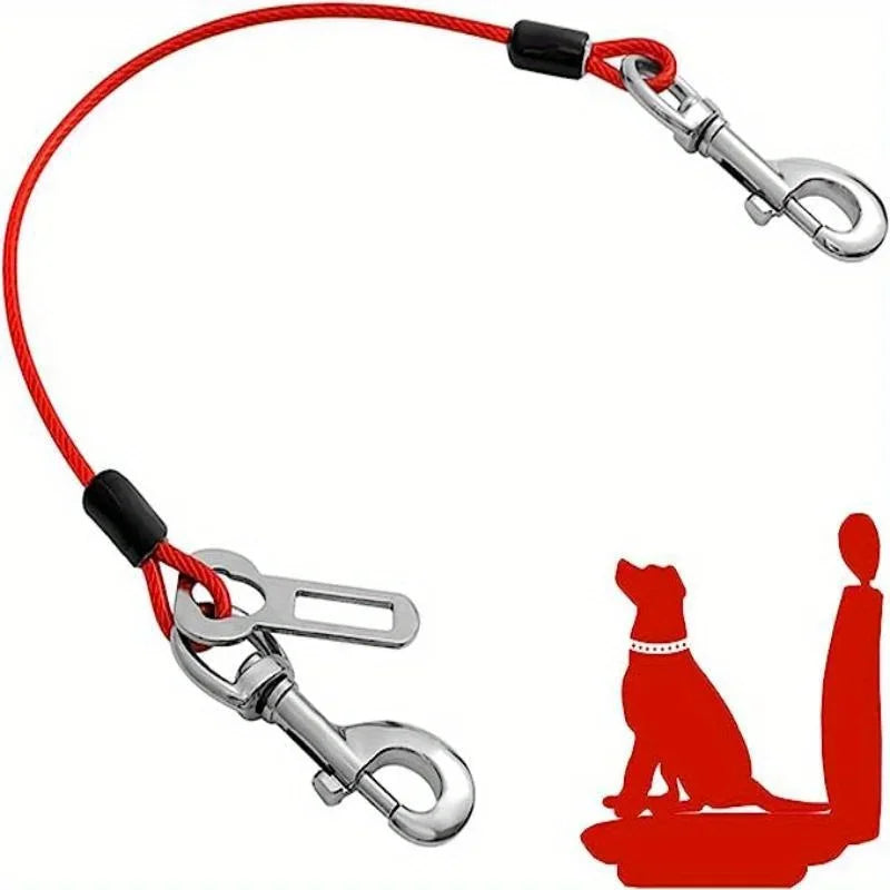 Chew-Proof Dog Car Harness – Durable & Secure Seat Belt for Small/Medium Dogs, Comfortable Pet Travel Safety Essential