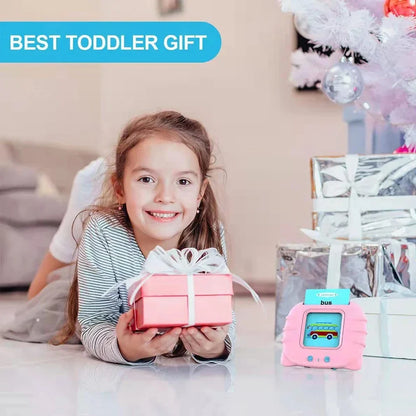Early Education Flashcards – Talking English Learning Toys for Kids, Preschool Electronic Audio Book Machine Gift