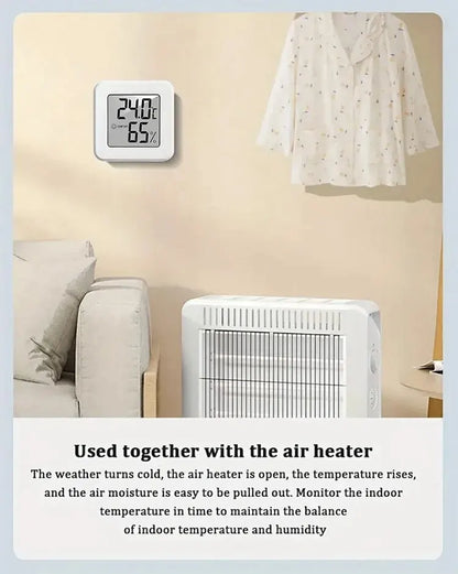 Indoor Mini Temperature & Humidity Meter – Portable Digital Display for Bedroom & Home