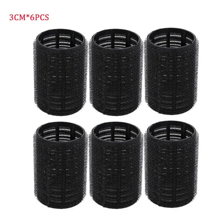 Self-Grip Hair Rollers Set: 4/6/8pcs Heatless Curlers for Volume and Bangs - DIY Styling Tools with Self-Adhesive Hook